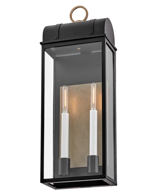 Campbell 10665BK-BU New Large Wall Mount Lantern - Black