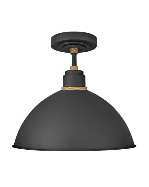 Foundry Dome 10685TK - Pendant Barn Light- Black