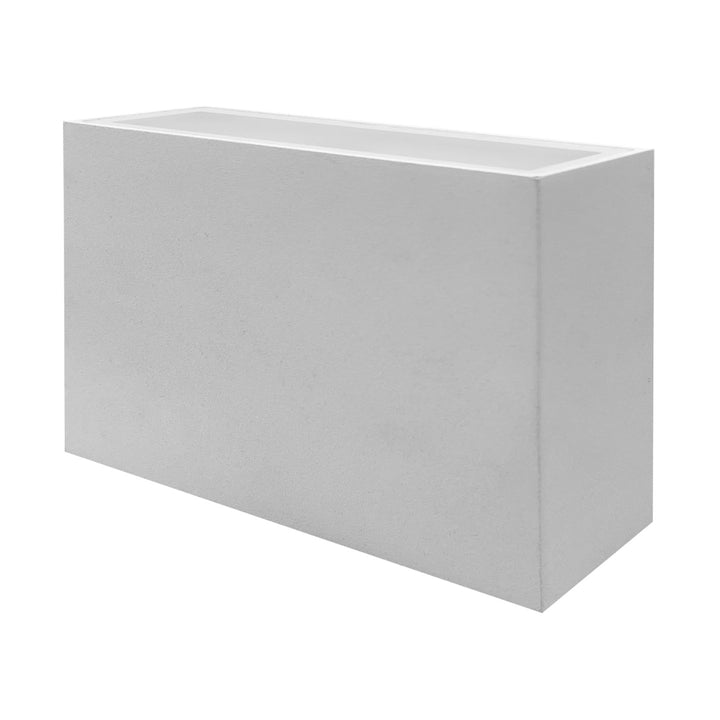 5" x 10" Modern Square Sconce Light: M-Line - White