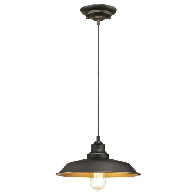 Westinghouse - Iron Hill, Base E26 Medium - Oil Rubbed Bronze