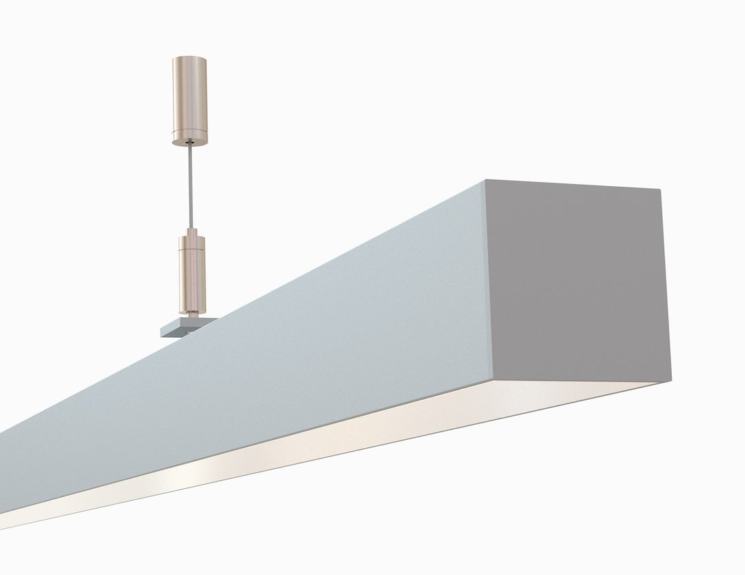 LED Channel - 435ASL - Surface / Pendant, 8 ft - Silver