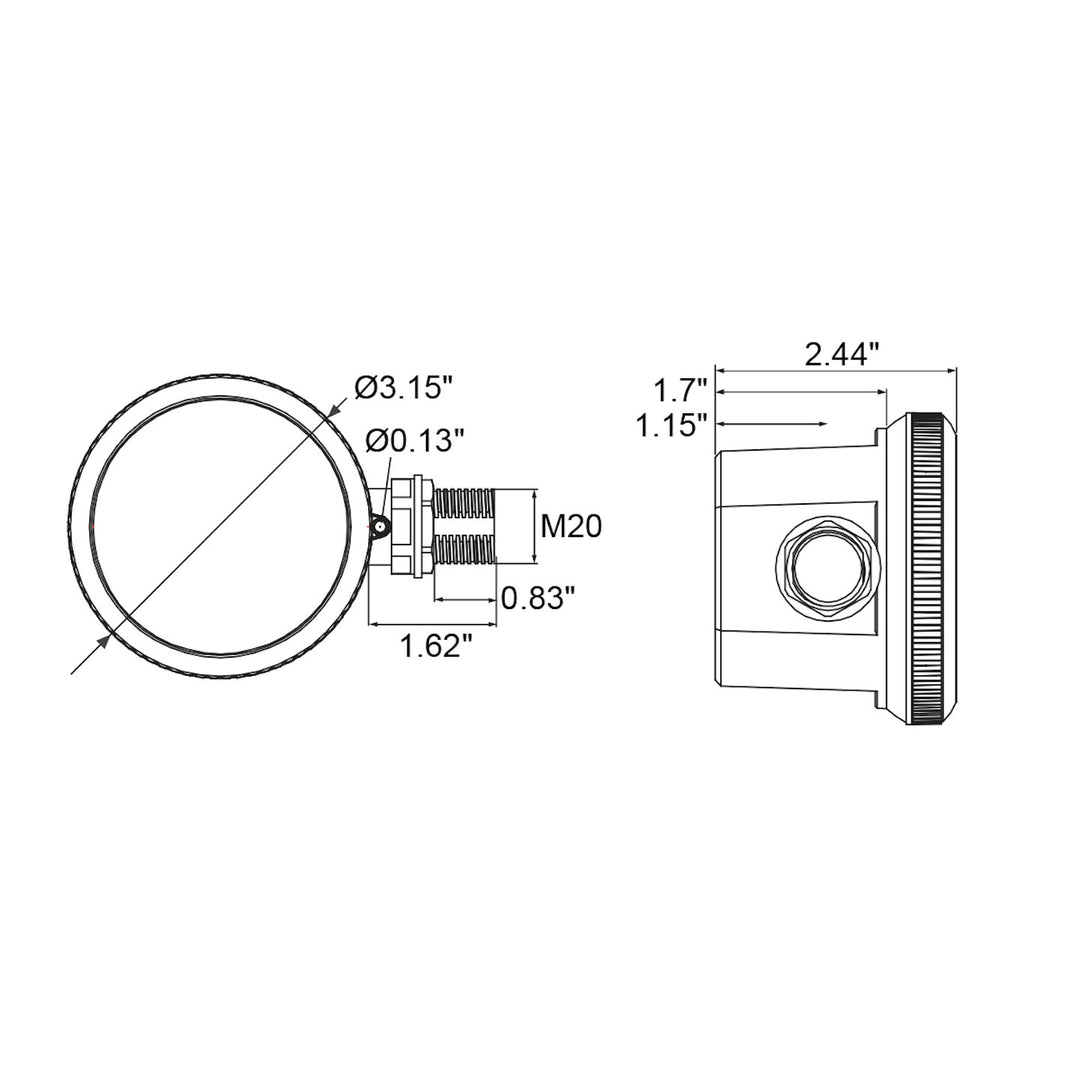 H-Line: Bi Level Motion Sensor 1/2" Knock Out