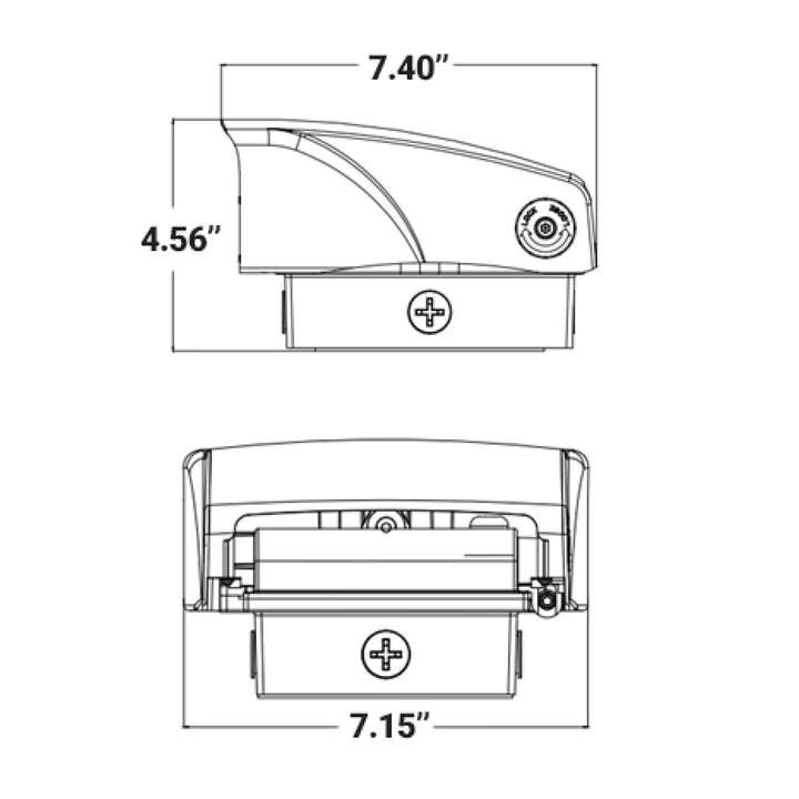 Full Cut Off Wall Packs Adjustable: AFC-Line, 3-CCT, 30W - Bronze