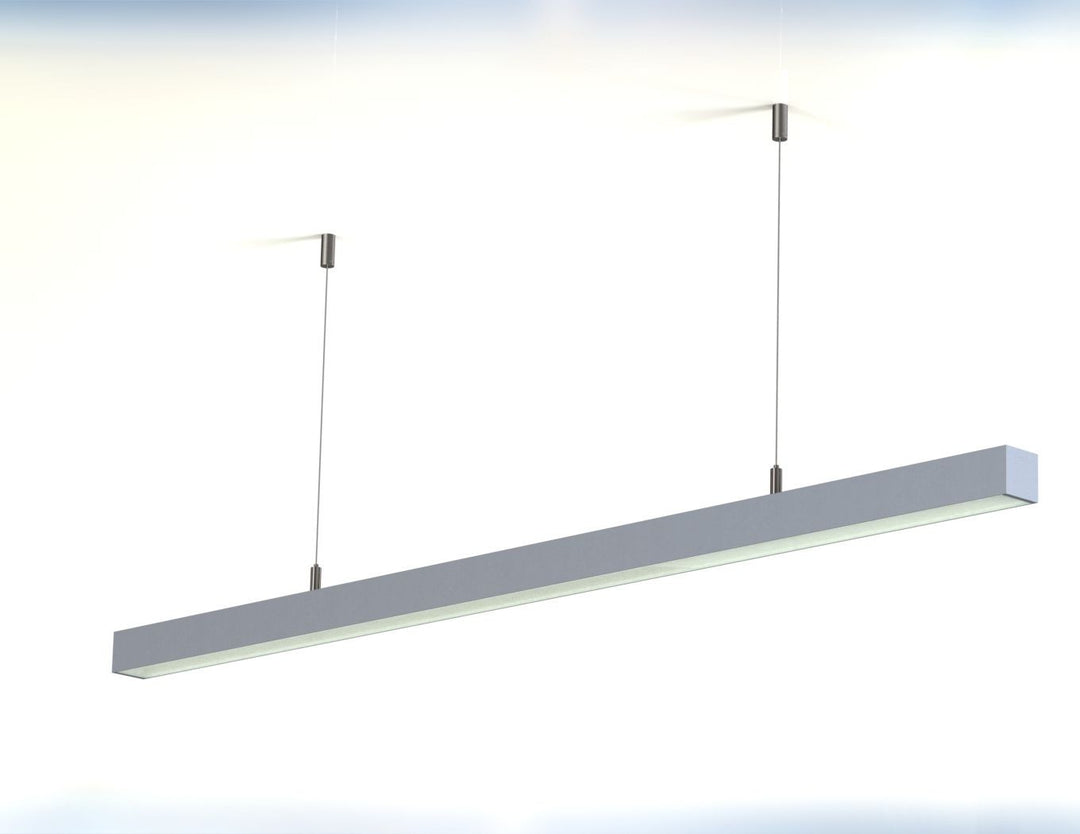 LED Channel - 435ASL - Surface / Pendant, 8 ft - Silver