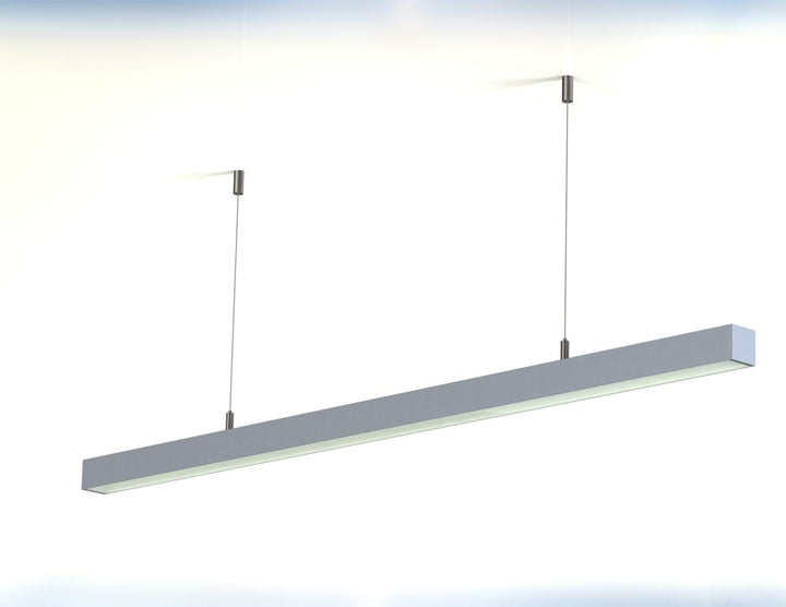 LED Channel - 435ASL - Surface / Pendant, 8 ft - Silver