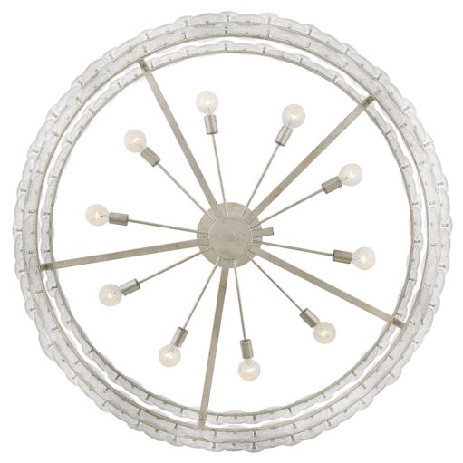 Rene FR30125GG  Extra Large Drum Chandelier - Gray