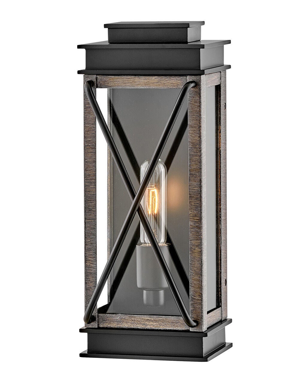 Montecito 11190BK - Medium Wall Mount Lantern- Black