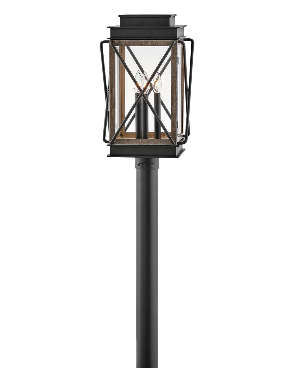 Montecito 11191BK - Medium Post Top or Pier Mount Lantern - Black