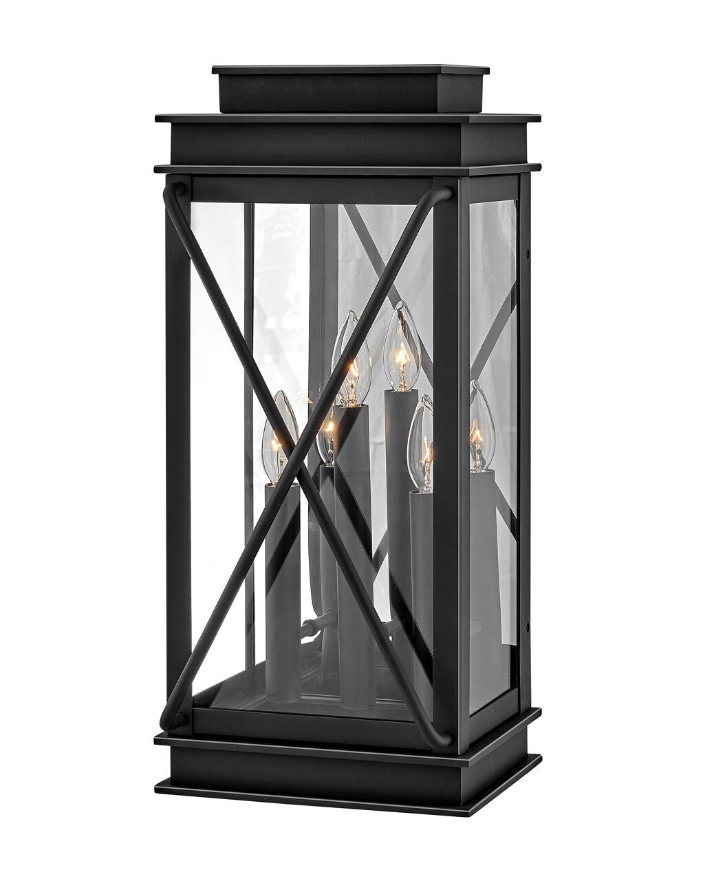 Montecito 11195MB - Large Wall Mount Lantern - Black