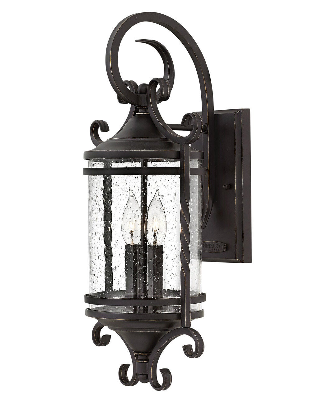 Casa 1143OL-CL Medium Wall Mount Lantern - Black