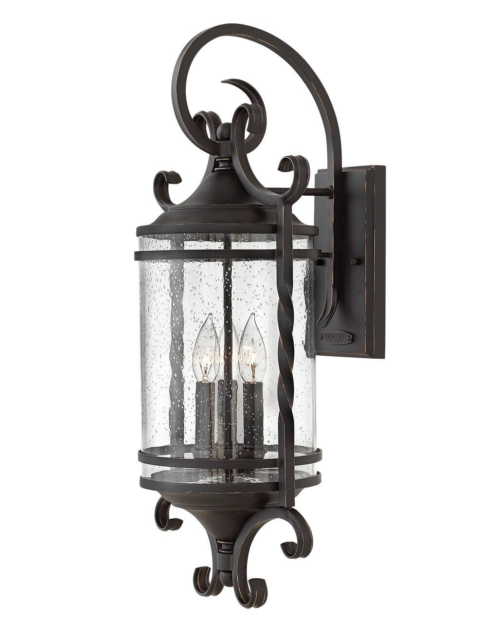 Casa 1148OL-CL - Extra Large Wall Mount Lantern - Black