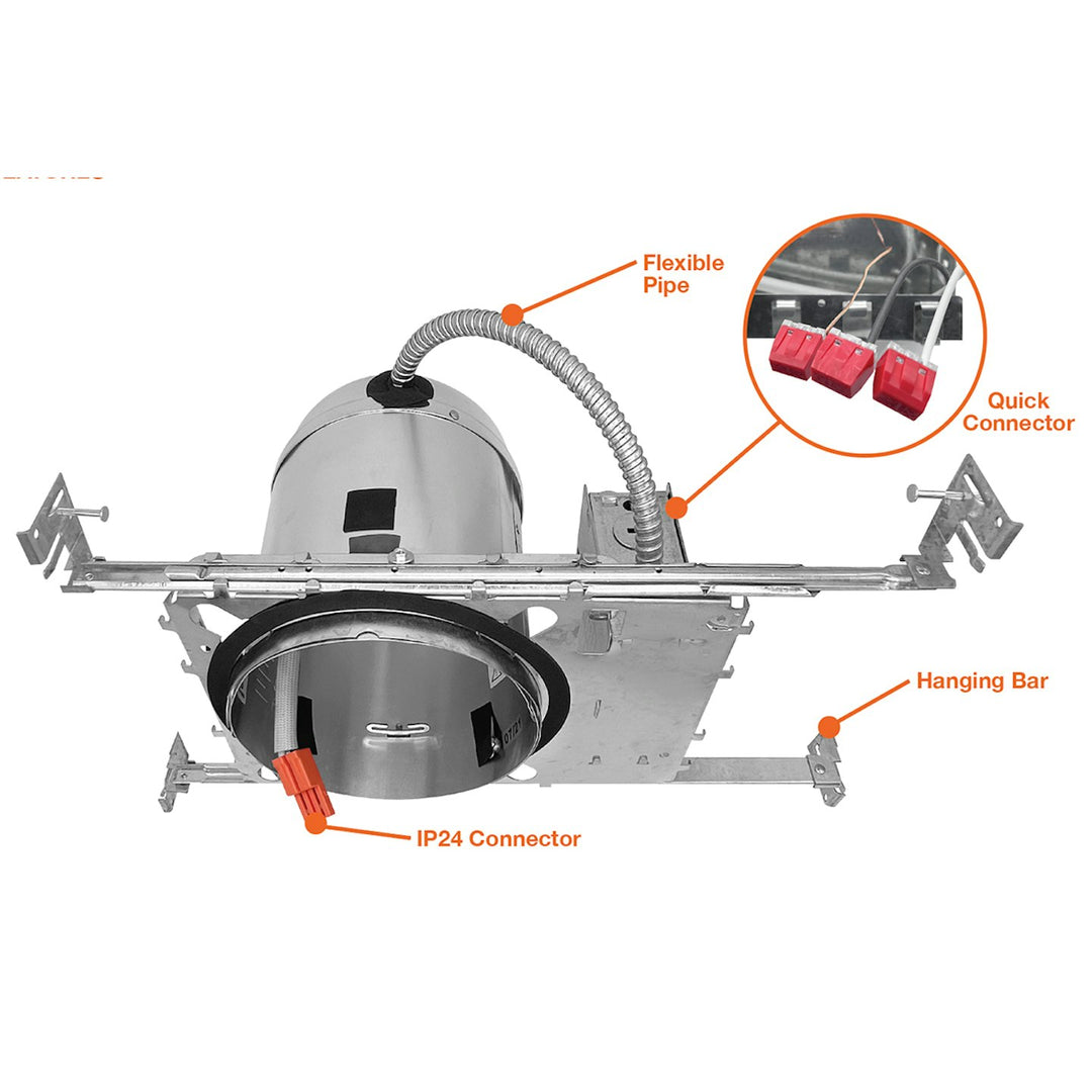 6" IC Rated Can: New Construction