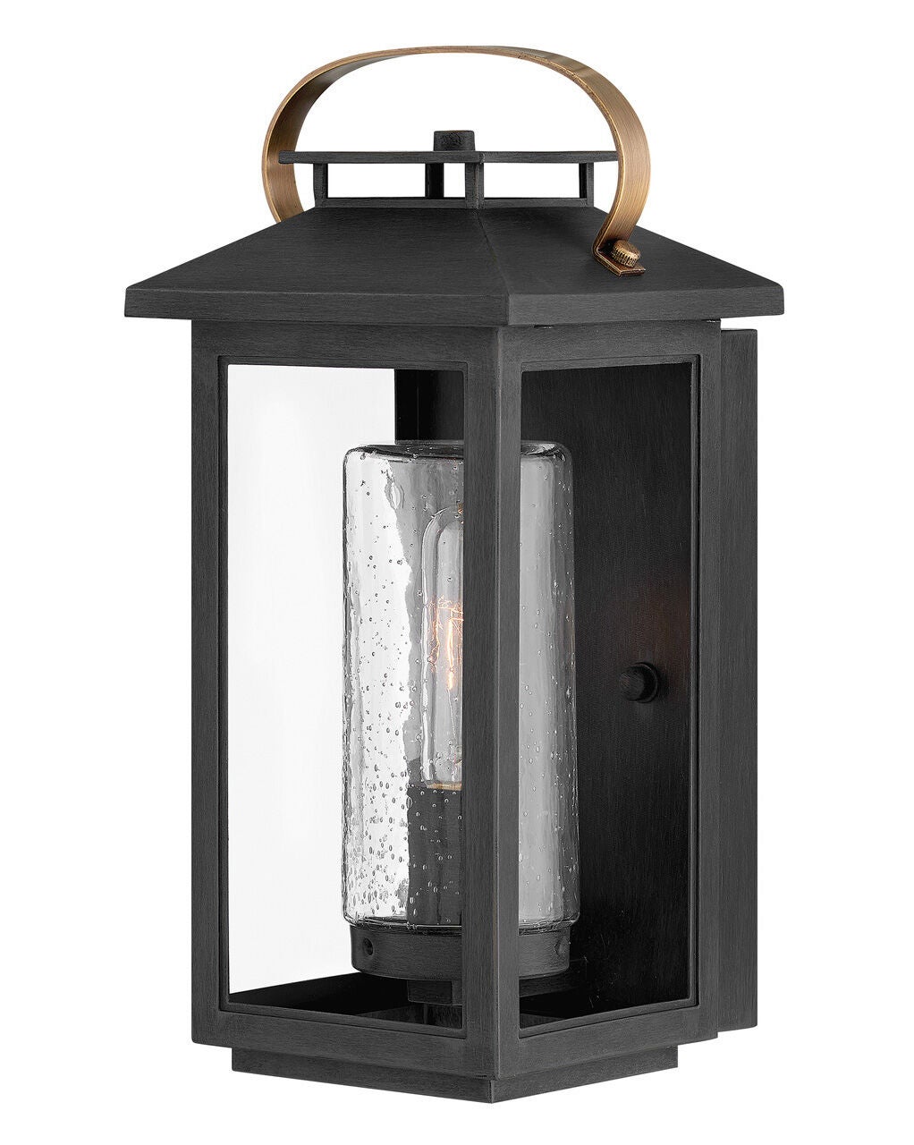 Atwater 1160BK-LL - Medium Wall Mount Lantern - Black