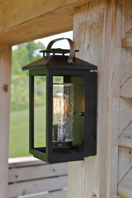 Atwater 1160BK - Small Wall Mount Lantern - Black