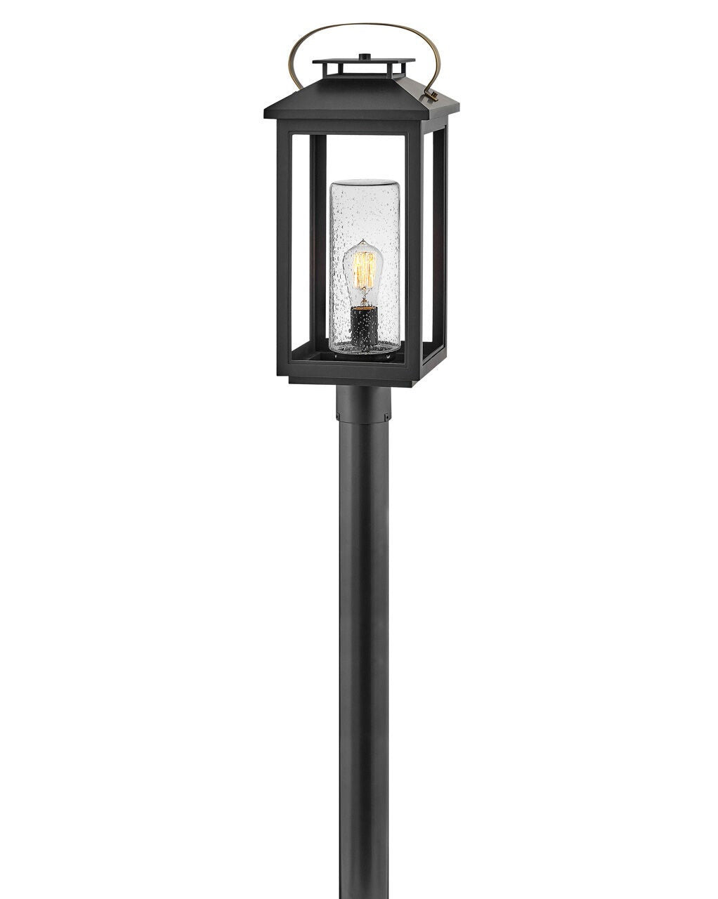 Atwater 1161BK - Medium Post or Pier Mount Lantern - Black