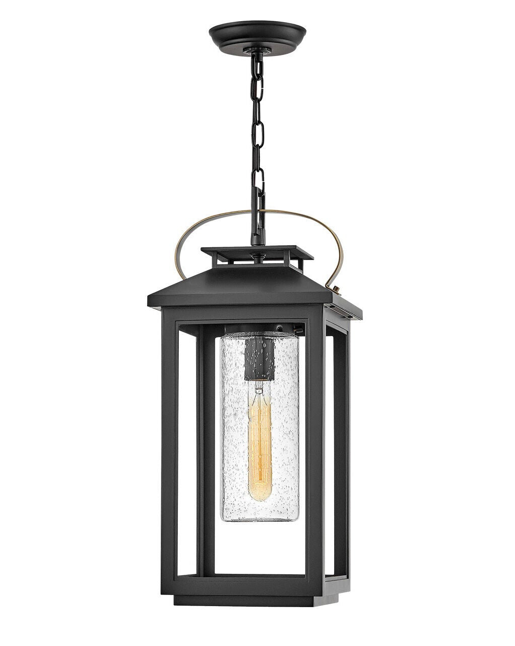 Atwater 1162BK - Medium Hanging Lantern - Black