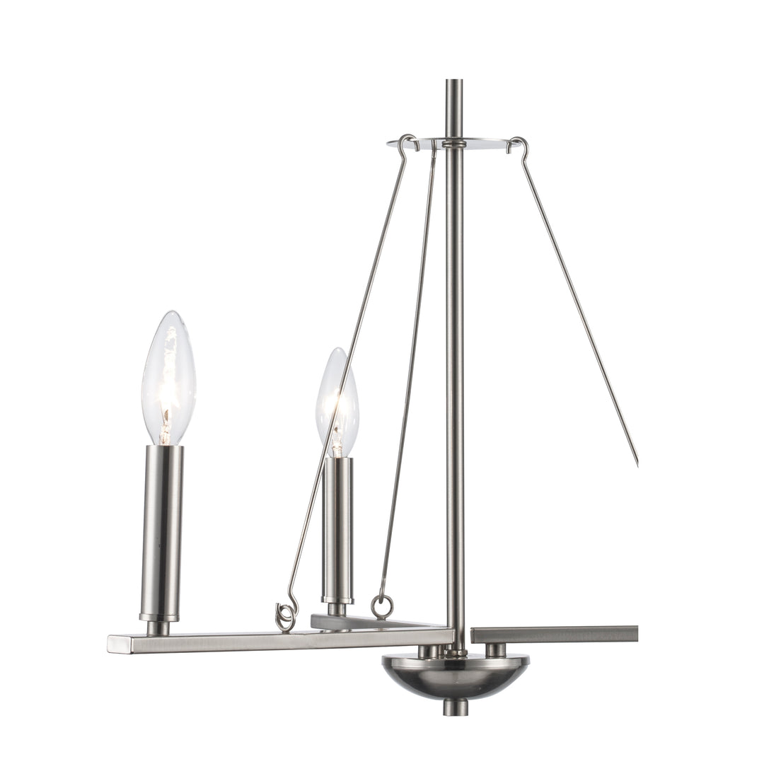 Linden 3-Light Hanging Thin Spiral - Brushed Nickel