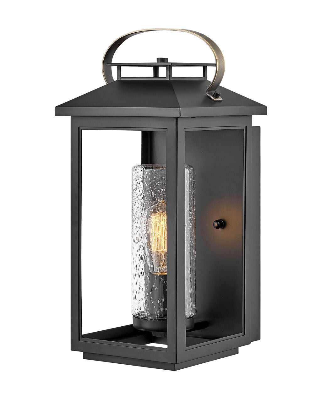 Atwater 1164BK - Medium Wall Mount Lantern - Black