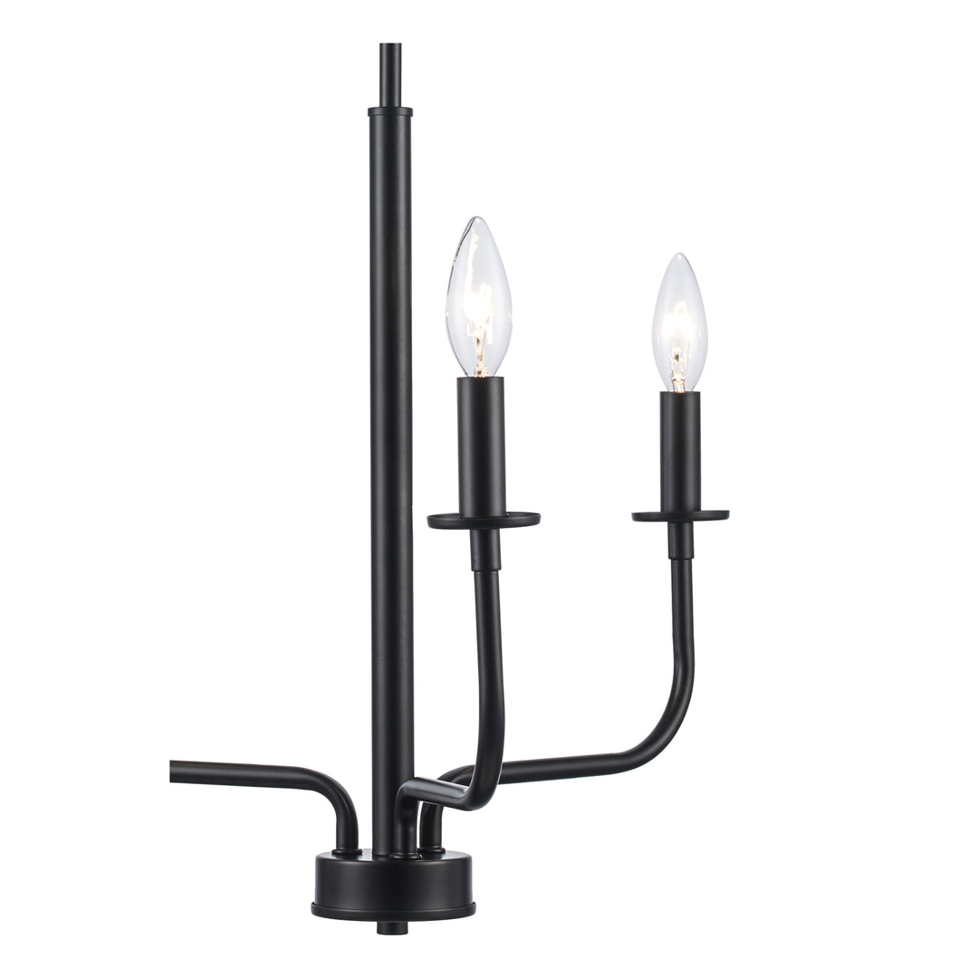 3-Light Tennyson Candelabra Williams Burgs -  Black