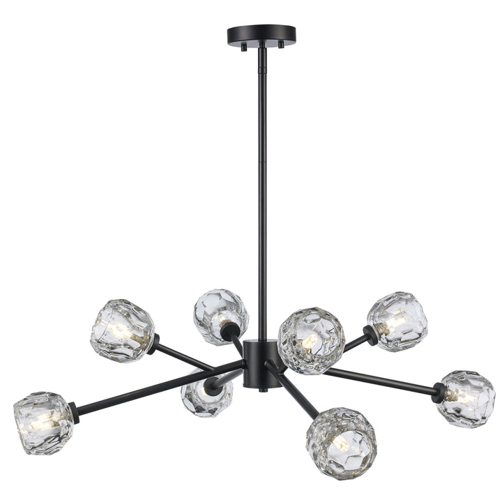 Fitz 8-light Modern Crystal Shade - Black