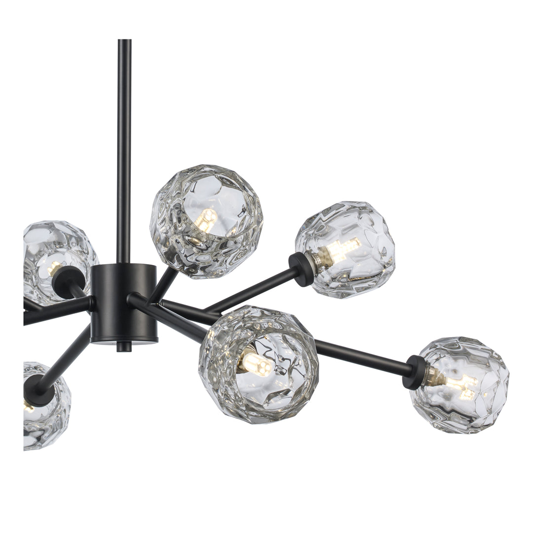 Fitz 8-light Modern Crystal Shade - Black