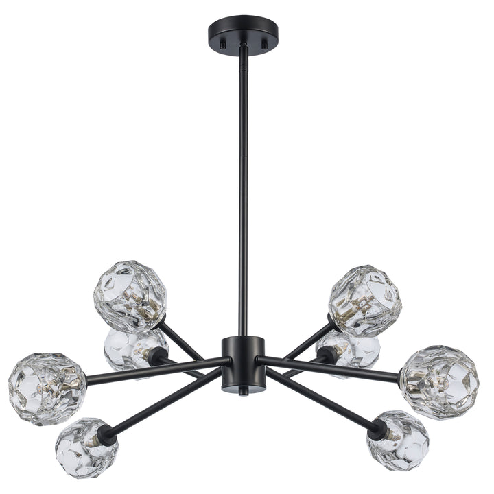 Fitz 8-light Modern Crystal Shade - Black