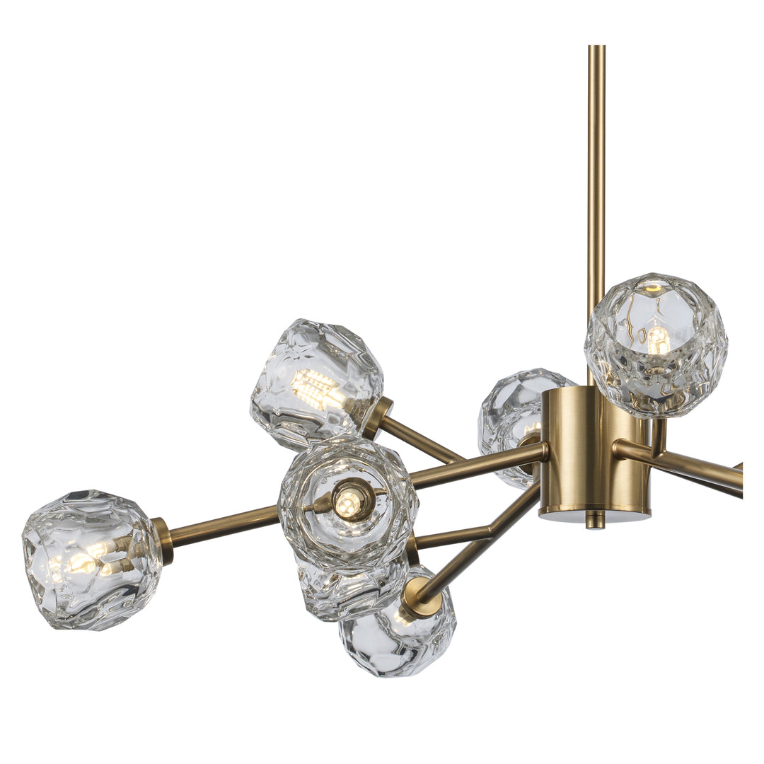 Fitz 9-light Modern Crystal Shade - Antique Gold