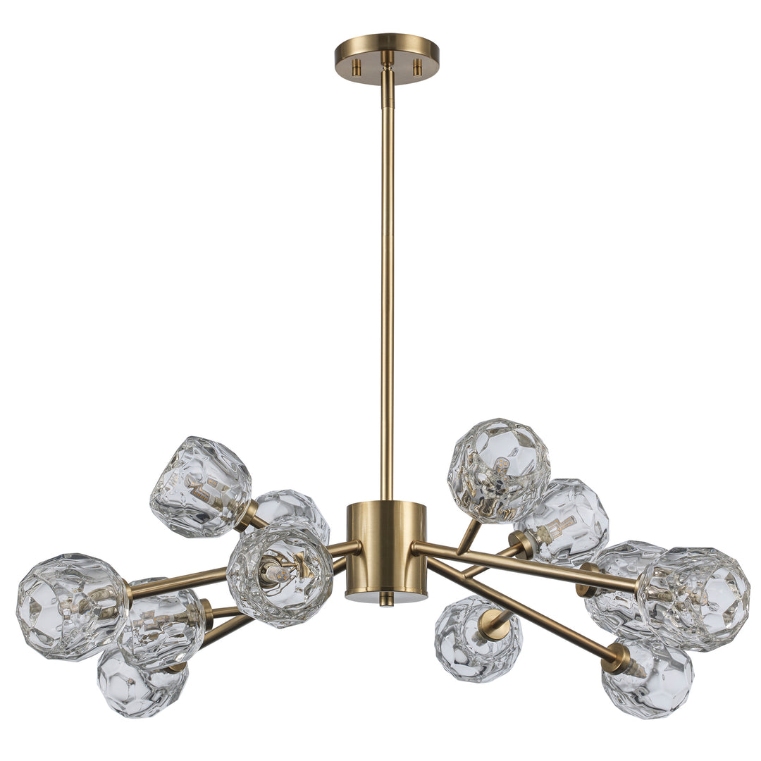 Fitz 9-light Modern Crystal Shade - Antique Gold