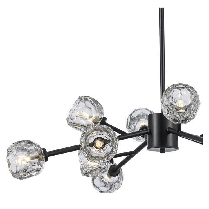 Fitz 9-light Modern Crystal Shade - Black