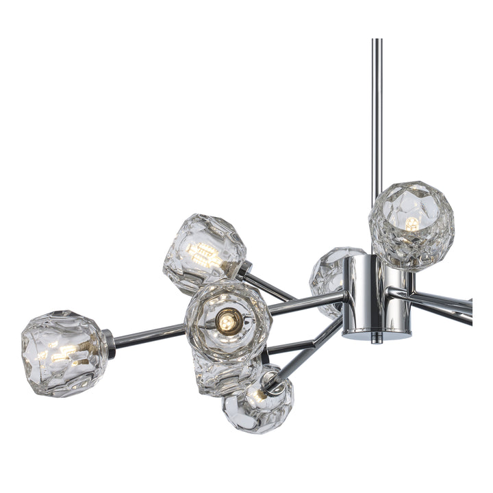 Fitz 9-light Modern Crystal Shade - Polished Chrome