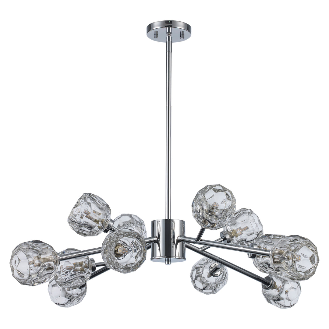 Fitz 9-light Modern Crystal Shade - Polished Chrome