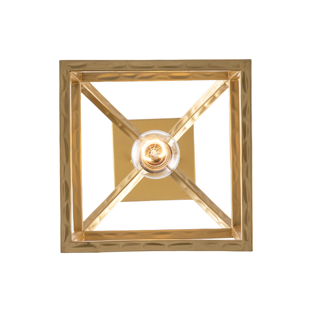 Sabriel 1 - Light Metal Caged Pendant - Antique Gold | 11811 AG