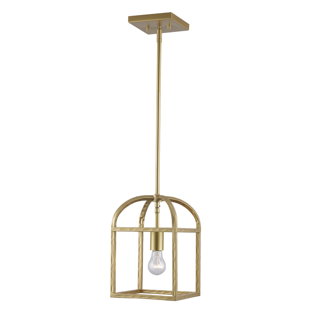 Sabriel 1 - Light Metal Caged Pendant - Antique Gold | 11811 AG