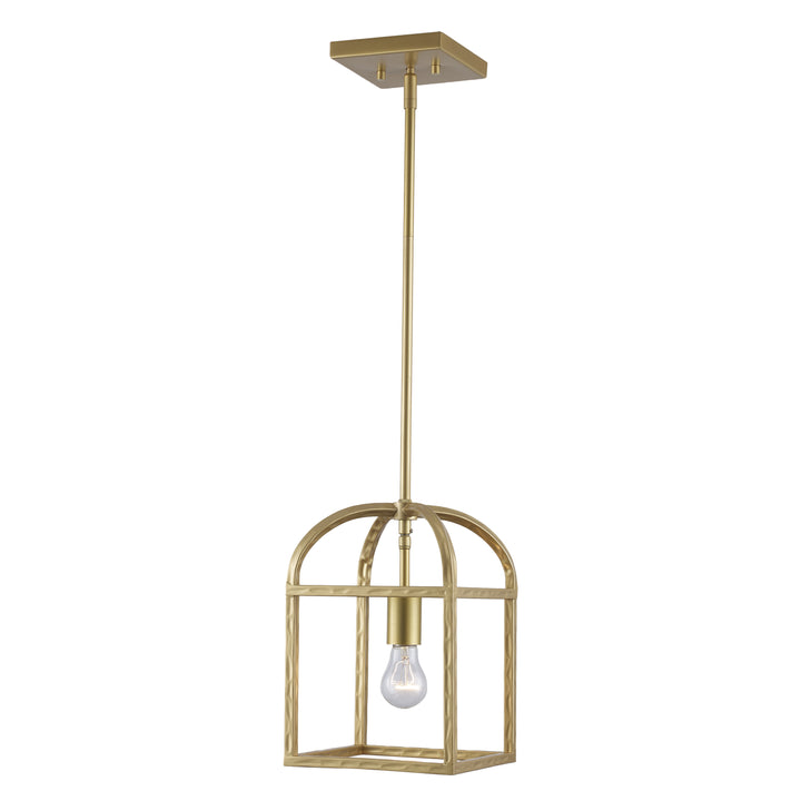 Sabriel 1 - Light Metal Caged Pendant - Antique Gold | 11811 AG
