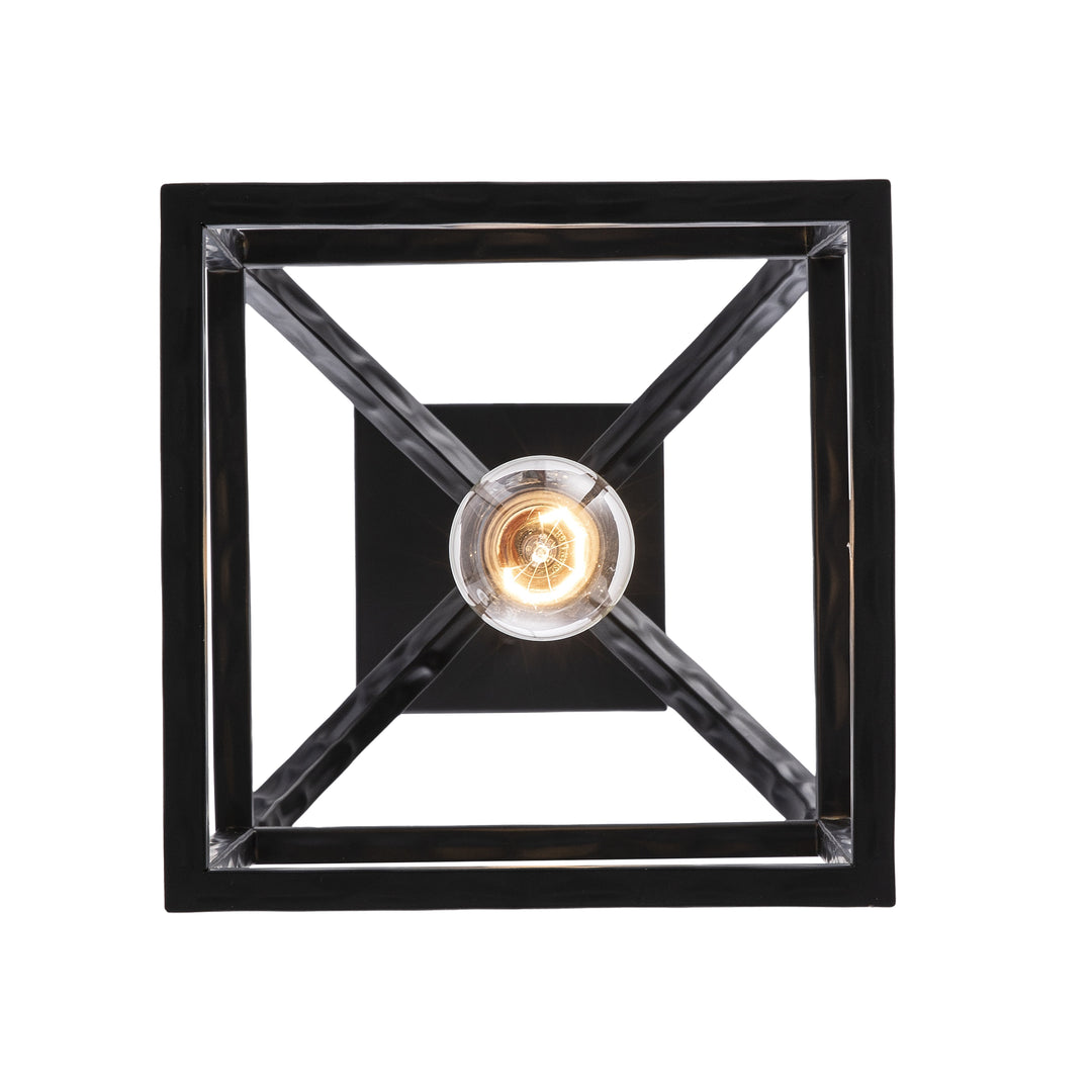 Sabriel 1 - Light Metal Caged Pendant - Black | 11811 BK
