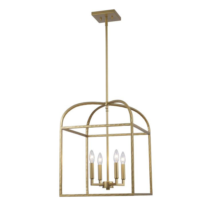 Sabriel 4 - Light Metal Caged Pendant - Antique Gold | 11814 AG