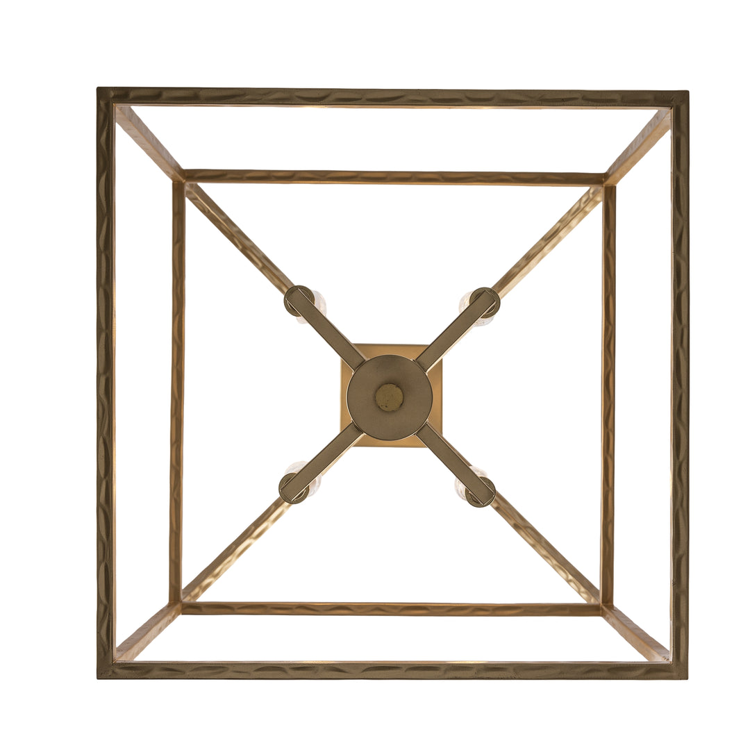Sabriel 4 - Light Metal Caged Pendant - Antique Gold | 11814 AG