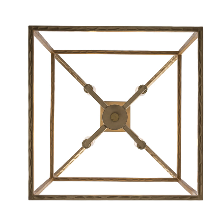 Sabriel 4 - Light Metal Caged Pendant - Antique Gold | 11814 AG