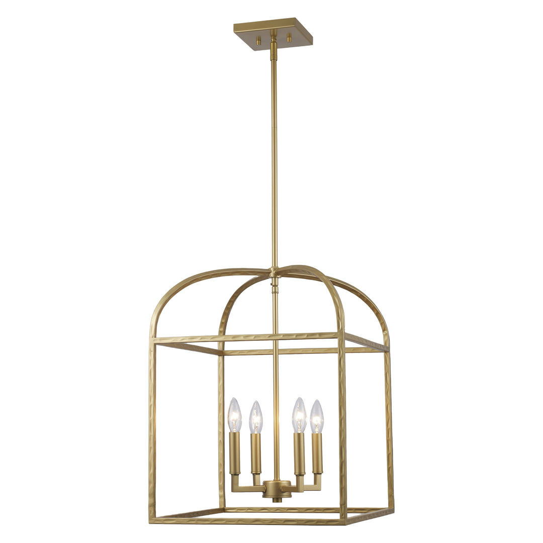 Sabriel 4 - Light Metal Caged Pendant - Antique Gold | 11814 AG