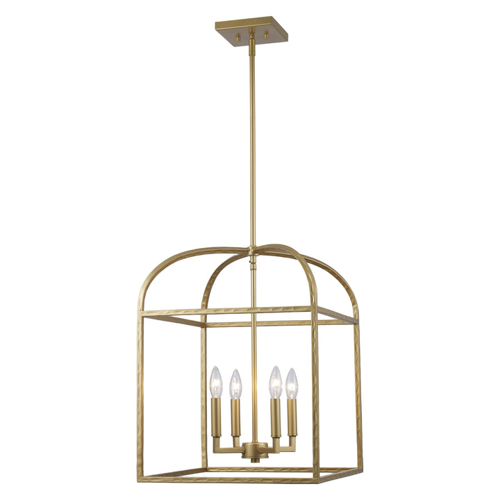 Sabriel 4 - Light Metal Caged Pendant - Antique Gold | 11814 AG