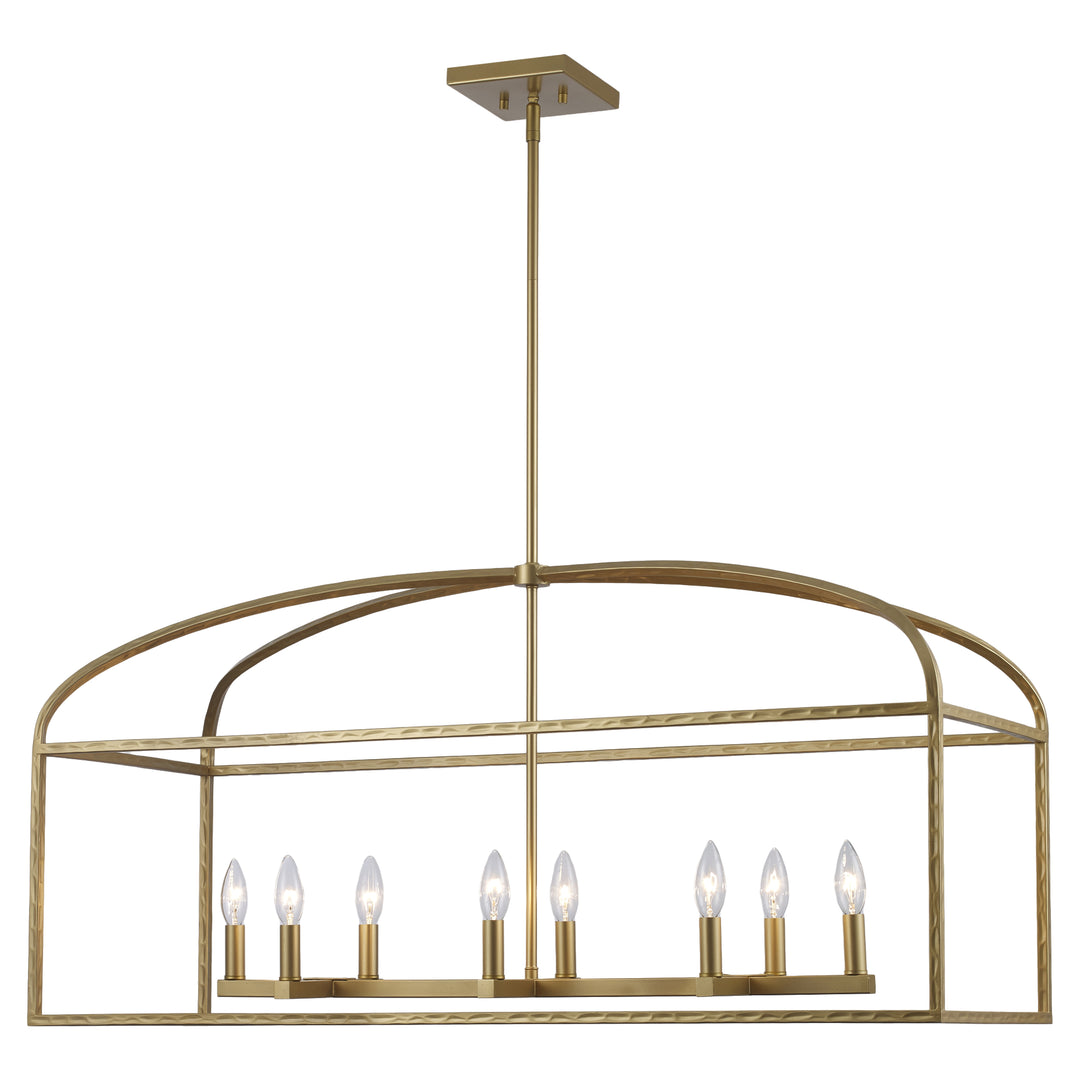 Sabriel 8 - Light Metal Caged Pendant - Antique Gold | 11818 AG