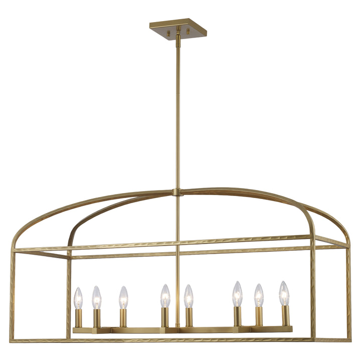 Sabriel 8 - Light Metal Caged Pendant - Antique Gold | 11818 AG