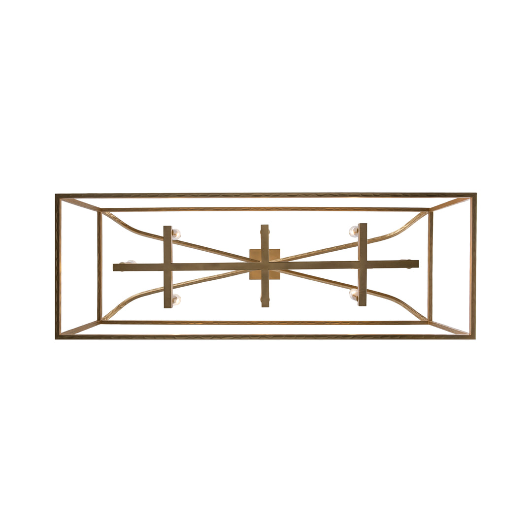 Sabriel 8 - Light Metal Caged Pendant - Antique Gold | 11818 AG