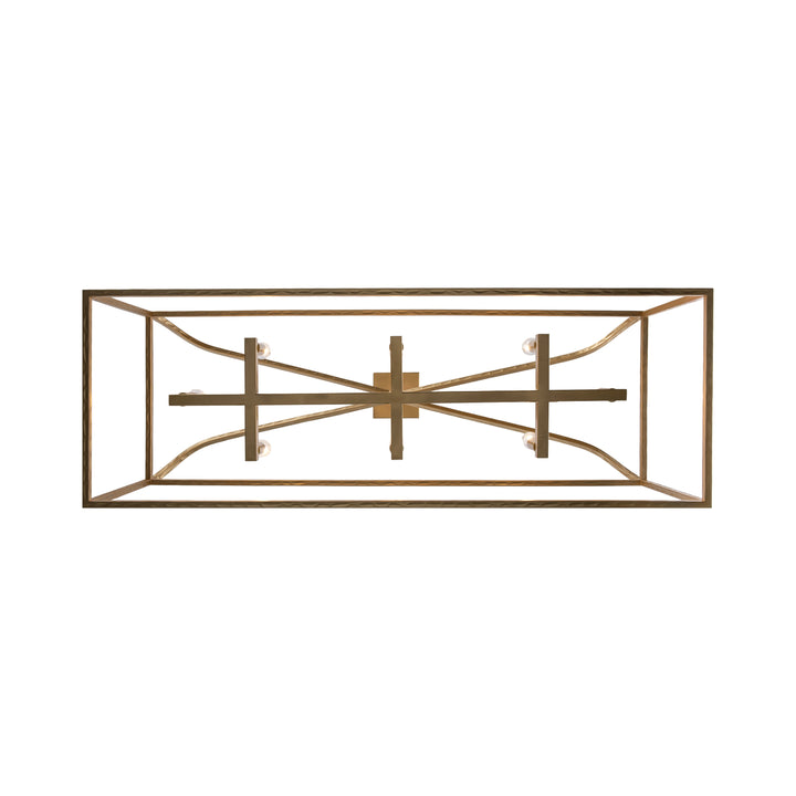 Sabriel 8 - Light Metal Caged Pendant - Antique Gold | 11818 AG