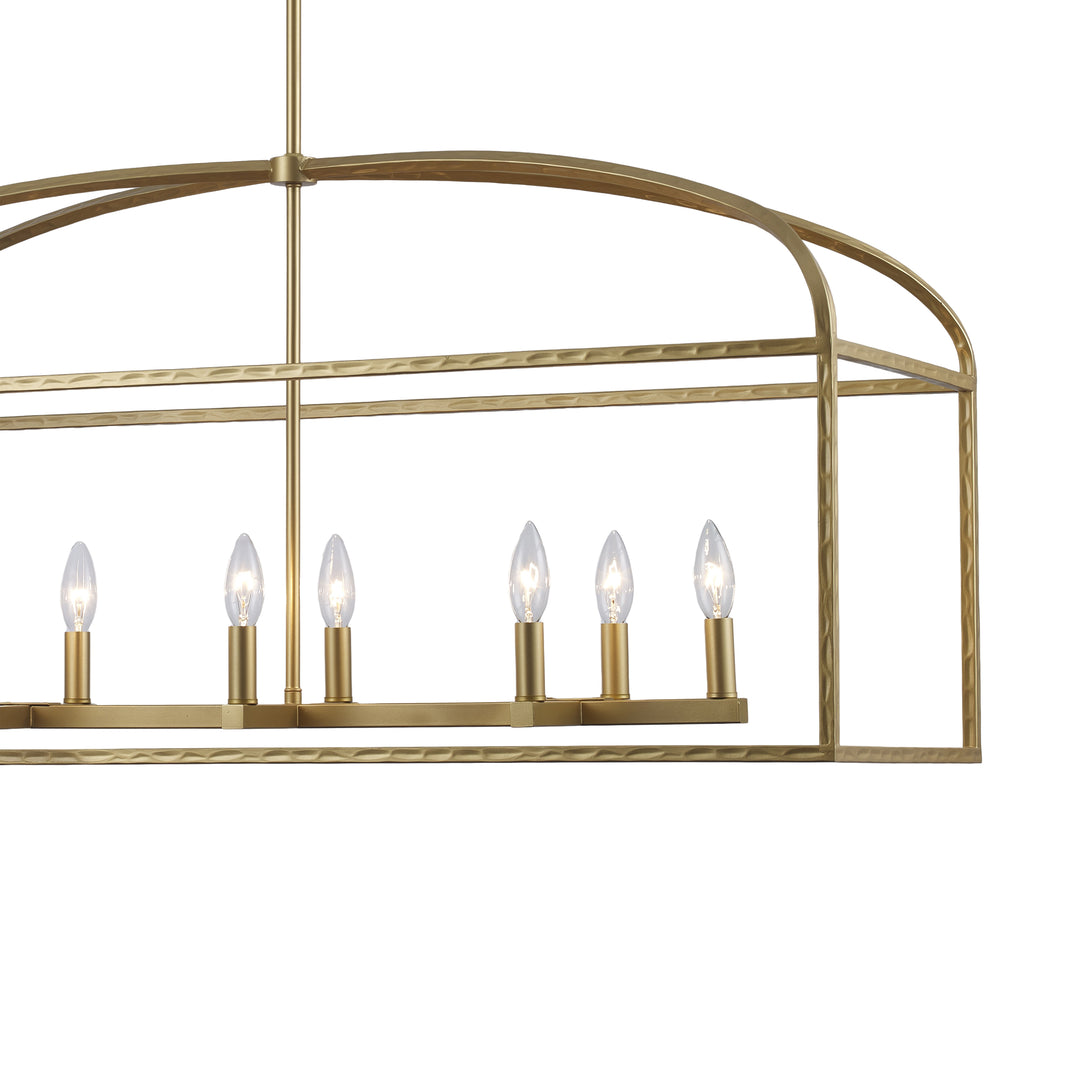 Sabriel 8 - Light Metal Caged Pendant - Antique Gold | 11818 AG