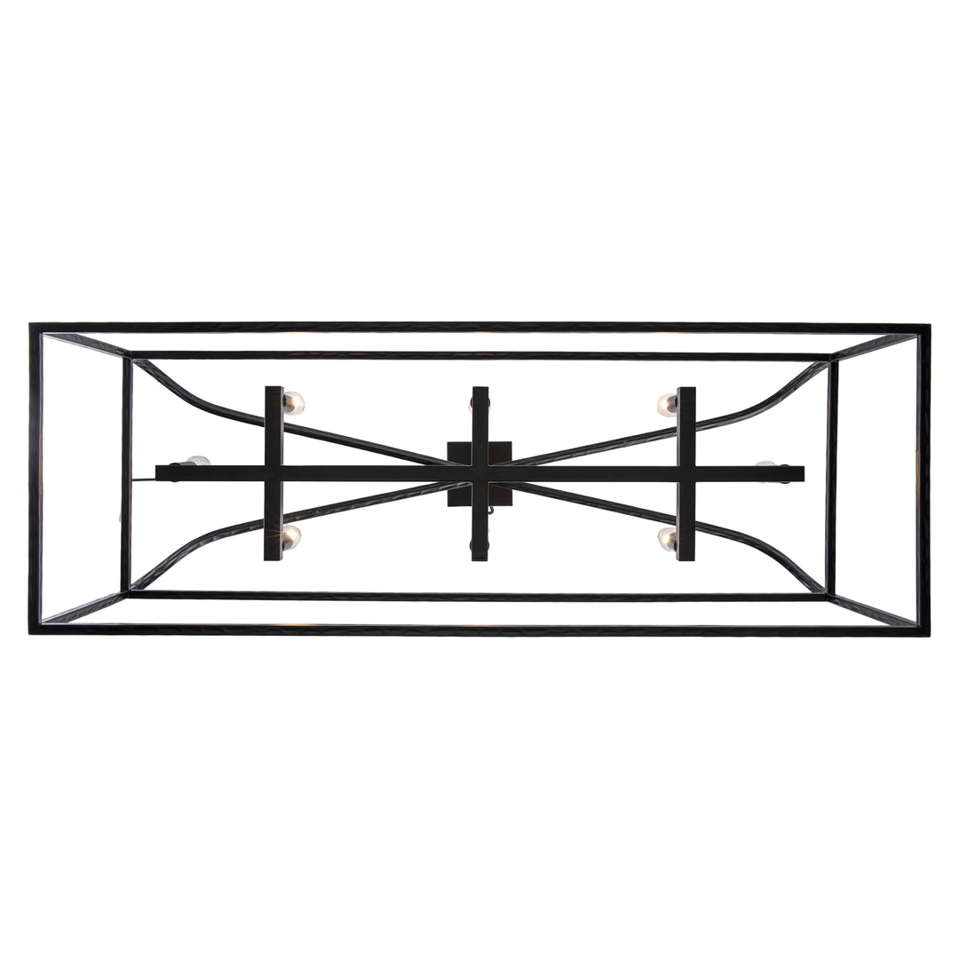 Sabriel 8 - Light Metal Caged Pendant - Black | 11818 BK