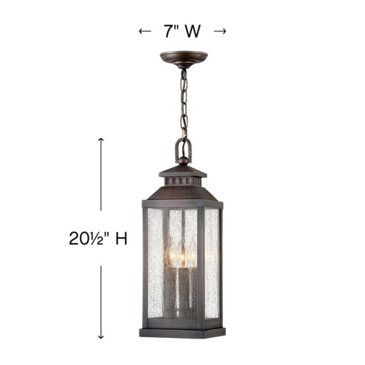 Revere 1182BLB - Medium Hanging Lantern - Black