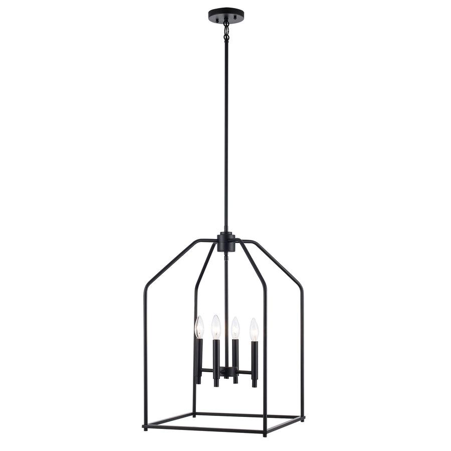 Birdy 4 - Light Caged Pendant - Black | 11834-16 BK