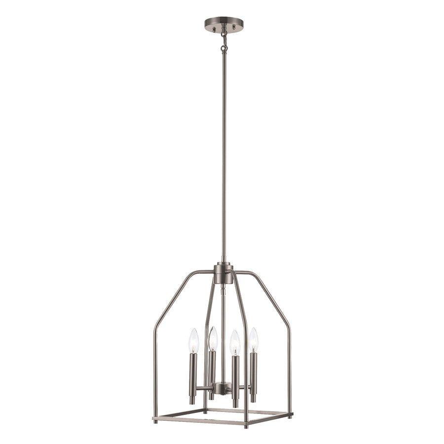 Birdy 4 - Light Caged Pendant - Brushed Nickel | 11834 BN
