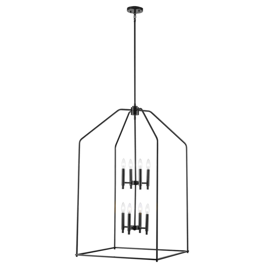 Birdy 8 - Light 2 tier Large Pendant - Black | 11838-24 BK